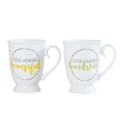 Sentiment Mugs Set Of 2 Good Morning Mugs -Kitchen Supplies Store sentiment mugs set of 2 good morning mugs 5255136 1