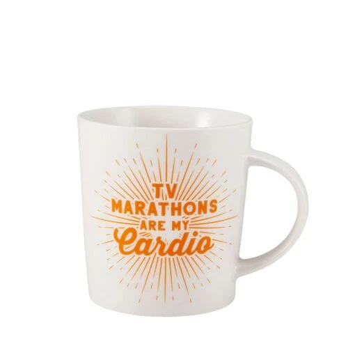 Sentiment Mugs TV Marathons Are My Cardio Mug -Kitchen Supplies Store sentiment mugs tv marathons are my cardio mug 5280105 1