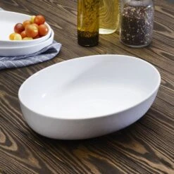 Burrito Large Oval Serve Bowl -Kitchen Supplies Store serve size white burrito bowl 5290216 3