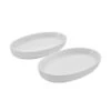 Burrito Set Of 2 Oval Serve Bowls -Kitchen Supplies Store set of 2 appetizer size white burrito bowls 5290210 1