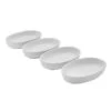 Burrito Set Of 4 Small Oval Bowls -Kitchen Supplies Store set of 4 fruit size white burrito bowls 5290218 1