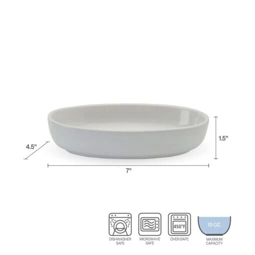 Burrito Set Of 4 Small Oval Bowls -Kitchen Supplies Store set of 4 fruit size white burrito bowls 5290218 6