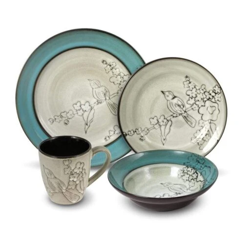 Song Bird Dinnerware Set -Kitchen Supplies Store song bird dinnerware set 5106334 1