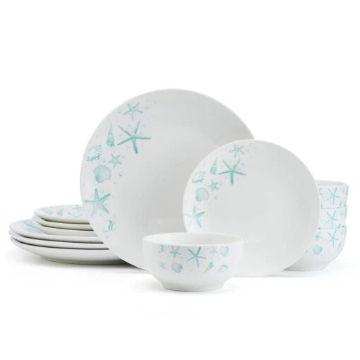 Tahiti 12 Piece Dinnerware Set, Service For 4 -Kitchen Supplies Store tahiti 12 piece dinnerware set service for 4 5293648 1