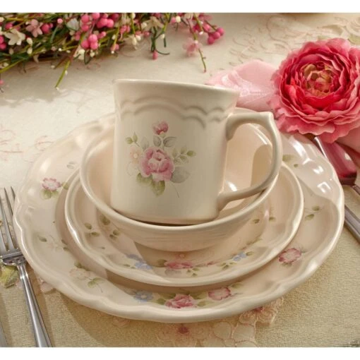 Tea Rose Dinnerware Set -Kitchen Supplies Store tea rose dinnerware set 5157839 3