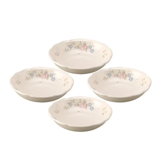 Tea Rose Individual Pasta Bowls, Set Of 4 -Kitchen Supplies Store tea rose individual pasta bowls set of 4 K42585890 1