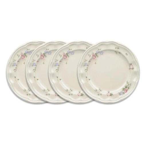 Tea Rose Set Of 4 Luncheon Plates -Kitchen Supplies Store tea rose set of 4 luncheon plates K42500531 1