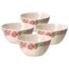 Tea Rose Set Of 4 Outdoor Melamine Cereal Bowls -Kitchen Supplies Store tea rose set of 4 melamine cereal bowls K45214184 1