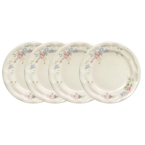 Tea Rose Set Of 4 Salad Plates -Kitchen Supplies Store tea rose set of 4 salad plates K42500300 1