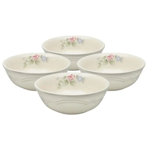 Tea Rose Set Of 4 Soup Cereal Bowls -Kitchen Supplies Store tea rose set of 4 soup cereal bowls K42510990 1