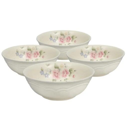 Tea Rose Set Of 4 Super Soup Cereal Bowls -Kitchen Supplies Store tea rose set of 4 super soup cereal bowls K42514690 1