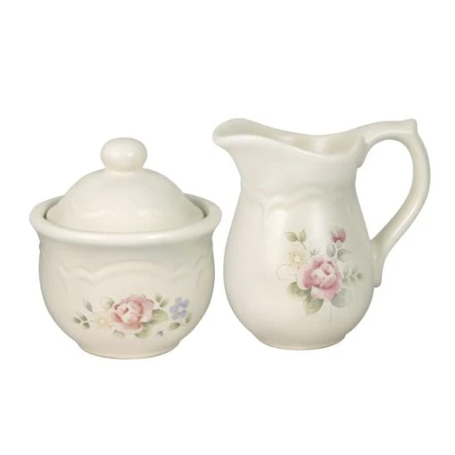 Tea Rose Sugar And Creamer Set -Kitchen Supplies Store tea rose sugar and creamer set 5142666 1