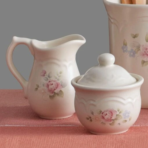 Tea Rose Sugar And Creamer Set -Kitchen Supplies Store tea rose sugar and creamer set 5142666 2