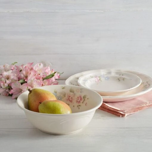 Tea Rose Vegetable Serve Bowl -Kitchen Supplies Store tea rose vegetable serve bowl 2501190 2