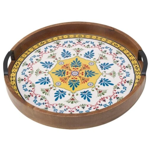 Tile Design Lazy Susan Serve Tray -Kitchen Supplies Store tile design lazy susan serve tray 5266465 1