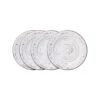 Trellis White Set Of 4 Appetizer Plates -Kitchen Supplies Store trellis white set of 4 appetizer plates K45244740 1