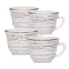 Trellis White Set Of 4 Mugs -Kitchen Supplies Store trellis white set of 4 mugs K45207537 1