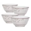 Trellis White Set Of 4 Soup Cereal Bowls -Kitchen Supplies Store trellis white set of 4 soup cereal bowls K45207539 1