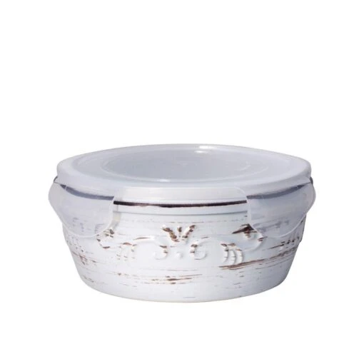 Trellis White Storage Bowl With Lid -Kitchen Supplies Store trellis white storage bowl with lid 5287937 1