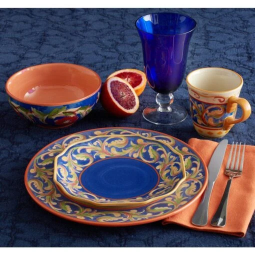 Villa Della Luna® Blue Dinnerware Set -Kitchen Supplies Store villa della luna blue dinnerware set 5119862 3