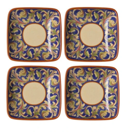 Villa Della Luna® Set Of 4 Wine Tapas Plates -Kitchen Supplies Store villa della luna set of 4 wine tapas plates K45083692 1