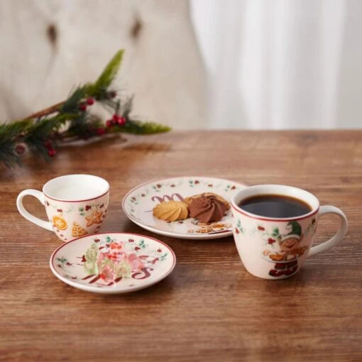 Winterberry® 4 Piece Elf Cookie Plate And Mug Gift Set -Kitchen Supplies Store winterberry 4 piece elf plate and mug set 5285702 2