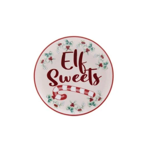 Winterberry® 4 Piece Elf Cookie Plate And Mug Gift Set -Kitchen Supplies Store winterberry 4 piece elf plate and mug set 5285702 6