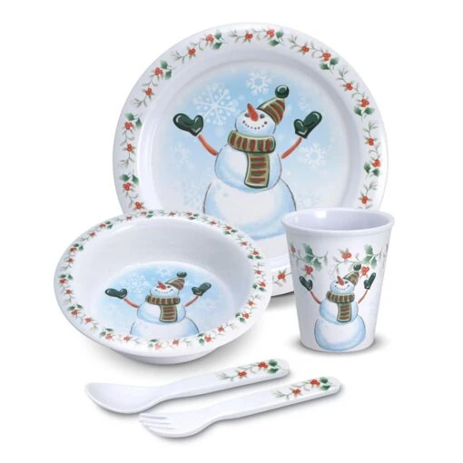 Winterberry® 5 Piece Snowman Childrens Set -Kitchen Supplies Store winterberry 5 piece snowman childrens set 5160586 1