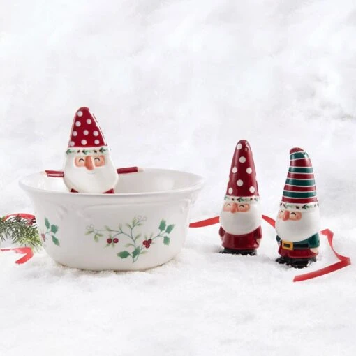 Winterberry® Gnome Bowl And Salt And Pepper Set -Kitchen Supplies Store winterberry gnome bowl and salt and pepper set 5286501 2