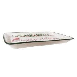 Winterberry® Happy Holidays Rectangular Tray -Kitchen Supplies Store winterberry happy holidays rectangular tray 5269080 3