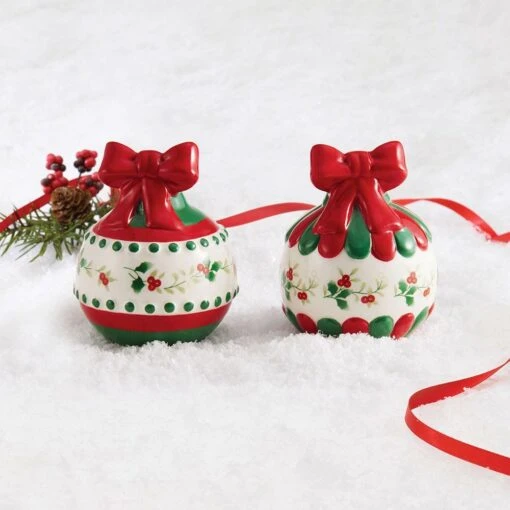 Winterberry® Ornament Salt And Pepper Set -Kitchen Supplies Store winterberry ornament salt and pepper set 5272178 2