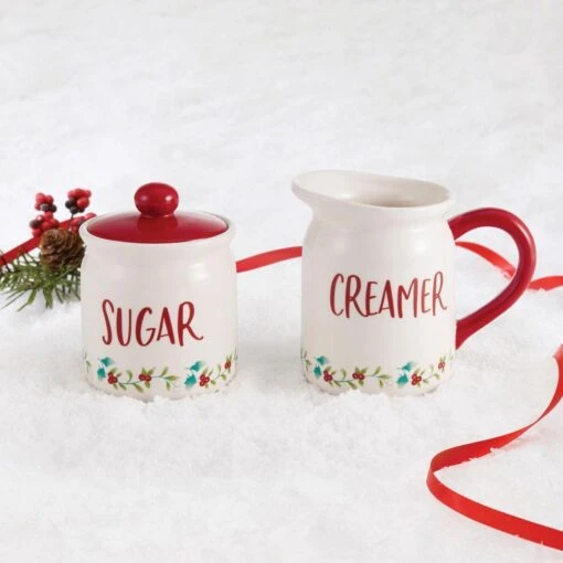 Winterberry® Red Sugar And Creamer Set -Kitchen Supplies Store winterberry red sugar and creamer set 5286067 3