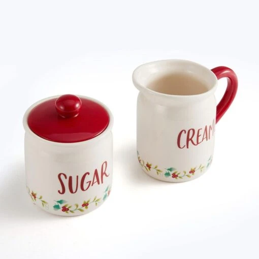 Winterberry® Red Sugar And Creamer Set -Kitchen Supplies Store winterberry red sugar and creamer set 5286067 4