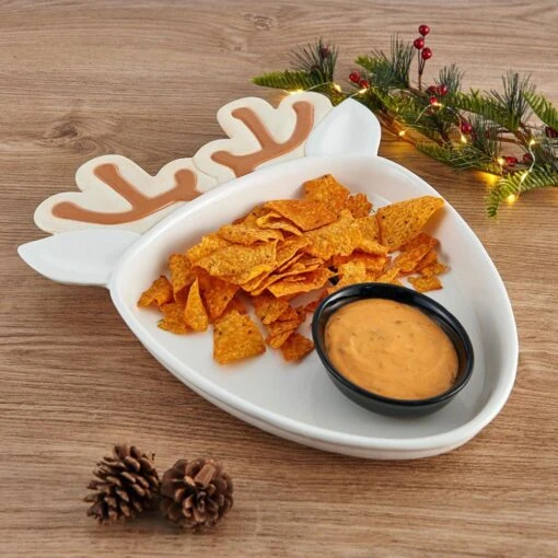 Winterberry® Reindeer Chip And Dip Platter -Kitchen Supplies Store winterberry reindeer chip and dip 5286196 2