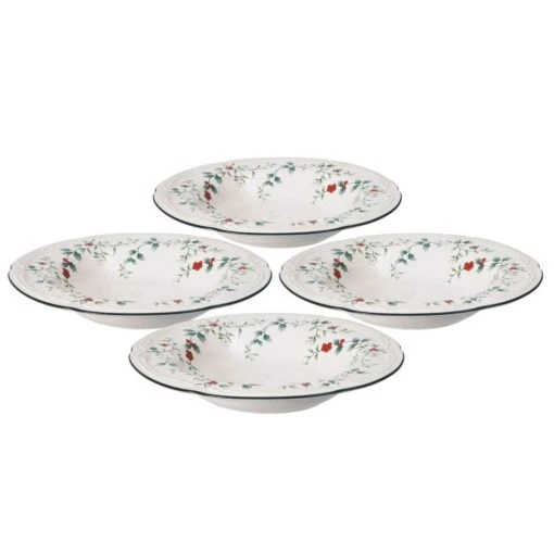 Winterberry® Set Of 4 Rim Soup Bowls -Kitchen Supplies Store winterberry set of 4 rim soup bowls K410901290 1