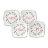 Winterberry® Set Of 4 Sentiments Square Appetizer Plates -Kitchen Supplies Store winterberry set of 4 sentiments square appetizer plates 5226893 1