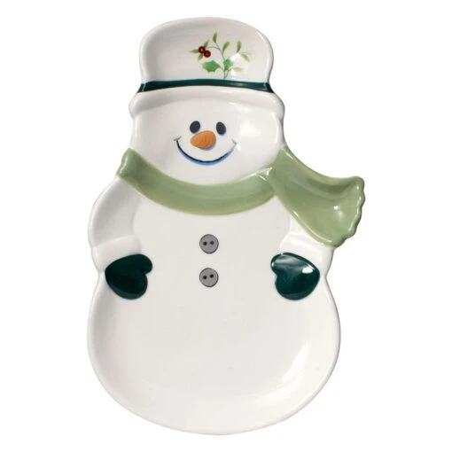 Winterberry® Snowman Tray -Kitchen Supplies Store winterberry snowman tray 5252534 1