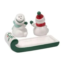 Winterberry® Snowmen On Sled Salt And Pepper Set -Kitchen Supplies Store winterberry snowmen on sled salt and pepper set 5254846 2