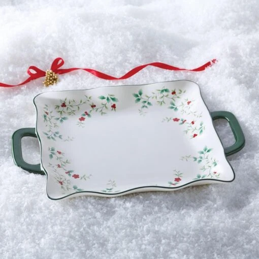 Winterberry® Square Handled Platter -Kitchen Supplies Store winterberry square handled platter 5181493 2